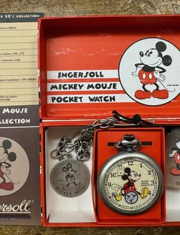 Gesuchte Ingersoll Mickey Mouse Sammler Taschenuhr 30s Collection - Köln