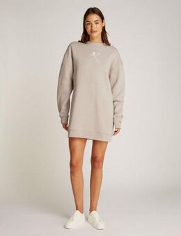 Calvin Klein Jeans Sweatkleid EMBROIDERED MONOLOGO CREW DRESS mit Logostickerei