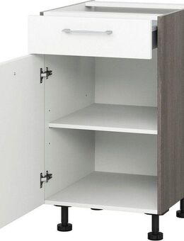 KOCHSTATION Unterschrank KS-Trea US40 mit einem Auszug und einer Tür, Einlegeboden, Breite 40 cm, Höhe 75 cm