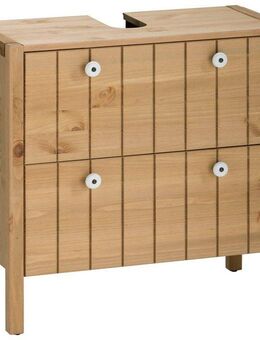 Home affaire Waschbeckenunterschrank Tina Badmöbel, Schrank, Breite 57 cm, Massivholz