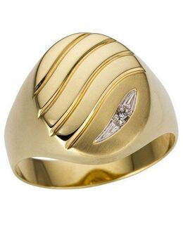 Firetti Goldring Schmuck Geschenk Gold 333 Herrenring Goldring, Made in Germany - mit Diamant