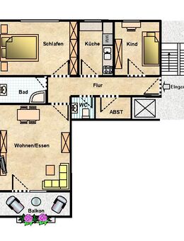 3-Zimmer-Wohnung in Sieglitzhof, Im Heuschlag Mindestmietdauer: 2 Jahre - Erlangen