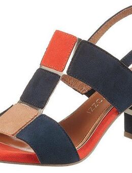 MARCO TOZZI Sandalette, Blockabsatz, Sommerschuh, Sandale mit kontrastfarbenen Details