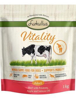 Lukullus Vitality Unterstützung der Beweglichkeit: Rind (getreidefrei) - Sparpaket: 5 x 1 kg