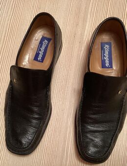 Herren Slipper, schwarz, Größe 40/7, echtes Leder, Made in Italy - Remscheid
