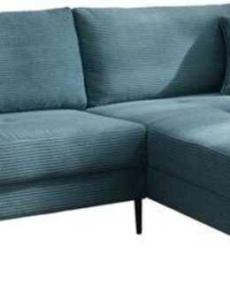 Trends by HG Ecksofa Summer L-Form, in Cord-Stoff mit Metallfuß