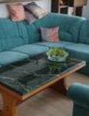 Polstersitzgruppe m. Ecksofa und Sessel in 72820