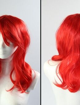 Damen Perücke Rot Glatt Wellenförmig lange Haare 28inch 70cm Kunsthaar Weinrot 29,90 €* - Villingen-Schwenningen