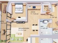 Möblierte 2-Zimmer-Dachgeschoss-Wohnung mit Balkon in zentraler Lage in Kaufbeuren - Kaufbeuren Zentrum