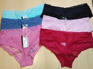 6er Set Damen Slips mit Spitze Brazilian Frauen Unterhose XS-L - Gelsenkirchen