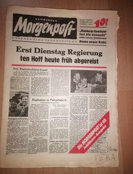 Die Morgenpost eine Erstausgabe zum 40-jährigen Jubilleum - Hamburg Wandsbek