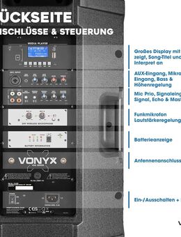 Vermietung - Partybox Bluetooth Lautsprecher Groß 1000W - Rostock Schmarl