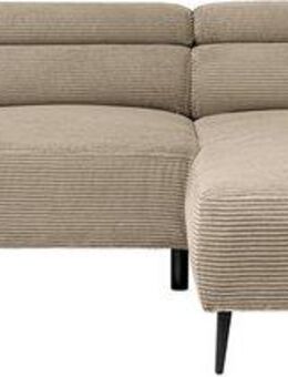 WERK2 Ecksofa Alisson, mit elektrischer Sitztiefenverstellung, L-Form, Breite 277 cm, Alisson – flexibler Komfort mit modernem Design und smarten Details.