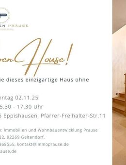 Landhausstil-Einfamilienhaus mit Einliegerwohnung und Gewerbe möglich - Eppishausen