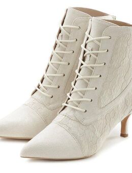 LASCANA Schnürstiefelette in sexy Spitzen Optik, Stiefel