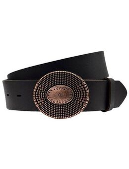 Rettungsring Gürtel Ledergürtel mit gemusterter Schließe in kupferfarben