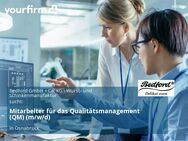 Mitarbeiter für das Qualitätsmanagement (QM) (m/w/d) - Osnabrück