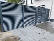 Schiebetor Torzwei Flügel Jalousien PS004 - Krefeld