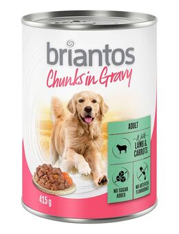 Briantos Chunks in Gravy 6 x 415 g - Lamm und Karotten