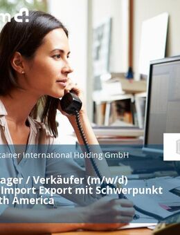 Sales Manager / Verkäufer (m/w/d) Seefracht Import Export mit Schwerpunkt USA / North America - Hamburg