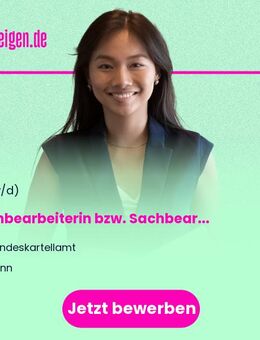 Sachbearbeiterin bzw. Sachbearbeiter (w/m/d) - Bonn
