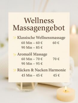 Wellness- & Rückenmassage in Bremen – Sanfte Berührung für Körper & Seele 🌿 - Bremen