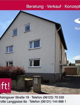 Großzügiges, freistehendes 1-3 Familienhaus mit sonnigem Garten und Terrasse - Oestrich-Winkel