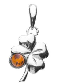 OSTSEE-SCHMUCK Kettenanhänger Ostsee-Schmuck Anhänger Kleeblatt Anhänger Kleeblatt (1-tlg)