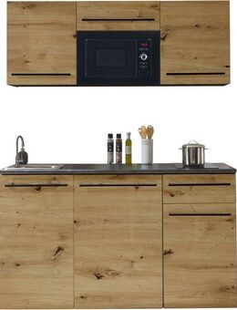 BASIC by Balculina Pantryküche Jazz Singleküche, Breite 160 cm, wahlweise mit E-Geräten und Mikrowelle