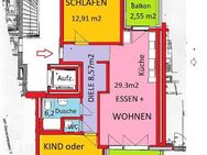 Seniorengerechtes Wohnen in Schweinau -Röthenbach mit Aufzug 2 Balkone 2OG +1TG-Stellplatz - Nürnberg