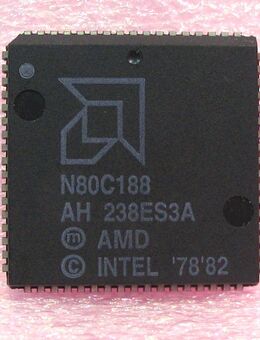 AMD / Intel N80C188 AH 238ES3A - CPU - Microprocessor / Mikroprozessor - 68 pin -1982 - Biebesheim (Rhein)