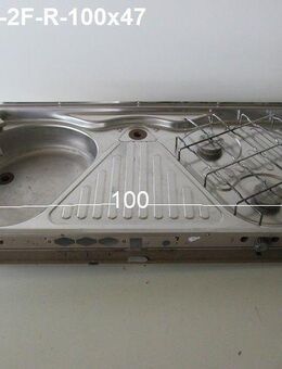 Cramer Kochfeld 50mba 2-flammig (rechts) mit Spülbecken gebraucht ca 100x47 cm MIT Typenschild - Schotten Zentrum