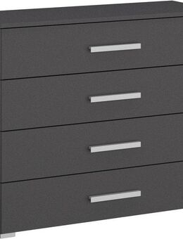 rauch Schubkastenkommode Sideboard Kommode Schubkastenkommode KOLUNA mit Dekorfront (Breite 80 cm), vier große und geräumige Schubladen mit viel Stauraum MADE IN GERMANY