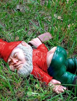 Lustiger Betrunkener Gartenzwerg Dekoration - Neustrelitz