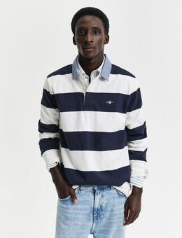 Gant Langarm-Poloshirt REG CHAMBRAY STRIPE HEAVY RUGGER