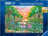 Ravensburger Puzzle Verträumte Fahrräder in Amsterdam, 1000 Puzzleteile, Made in Germany