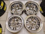 4x Brock B16 Chrom Felgen 8,5x18 & 9,5x18 5x120 ET35 2tlg. 18" Alufelgen 18 Zoll - Euskirchen Zentrum