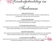 kreative Kindergeburtstage im Farbraum - Kerpen (Kolpingstadt) Zentrum