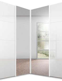rauch Schwebetürenschrank Quadra Eckschrank inkl. Türendämpfer, mit Glas-/Spiegeltüren
