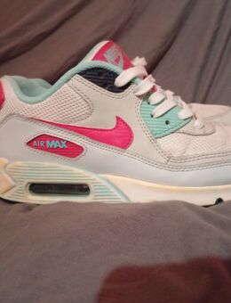 Nike air max 90 mesh weißer, rosa und grauer Turnschuh-Illustration - Gelsenkirchen