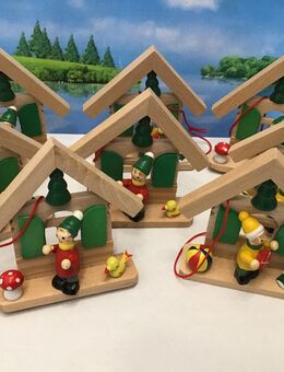 Erzgebirge 8 Aufhänger Christbaumschmuck, Weihnachtsschmuck, Baumschmuck - Meerbusch