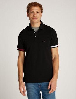 Tommy Hilfiger Poloshirt FLAG CUFF SLIM POLO mit Kontrast-Details