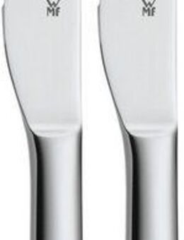 WMF Besteck-Set Nuova (2-tlg), 2 Personen, Cromargan® Edelstahl Rostfrei 18/10, 2-tlg., Wellenschliff, 19,5 cm, Cromargan Edelstahl rostfrei 18/10