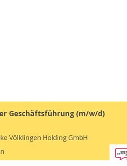 Assistenz der Geschäftsführung (m/w/d) - Völklingen