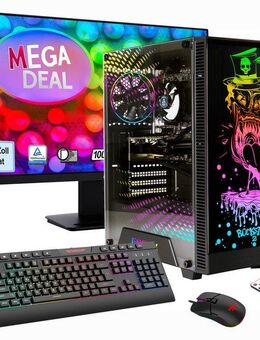 GAMEMAX MegaDeal Multimedia-PC-Set PC-Komplettsystem (27", AMD Ryzen 5 5600GT, Radeon Graphics, 16 GB RAM, 1000 GB SSD, Windows 11 + MSI PRO MP273A Monitor, 69cm (27)