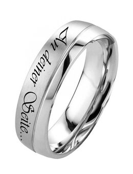 Herrenring Edelstahl HE120 mit Individuelle Außengravur - Aholming