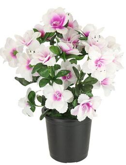 Kunstblume Kunstblume Azaleen im Topf, I.GE.A., Höhe 29 cm, Blume Kunstpflanze Blumendeko Tischdeko Zimmerpflanze