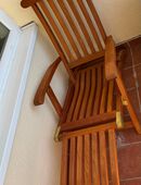 Teak Holz massiv Deck Chair in 66299