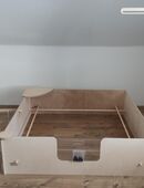 Wurfkiste / Wurfbox mit Welpenschutz – 140 x 140 x 40 cm in 32339