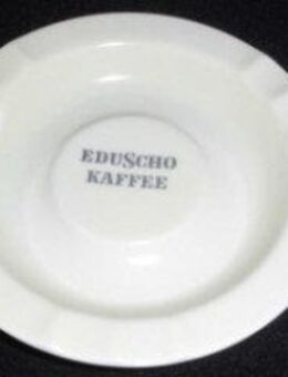 Eduscho Porzellan  Aschenbecher Werbung 1960 Eduscho Metall Kaffeedose Kakao 1990 - Bottrop